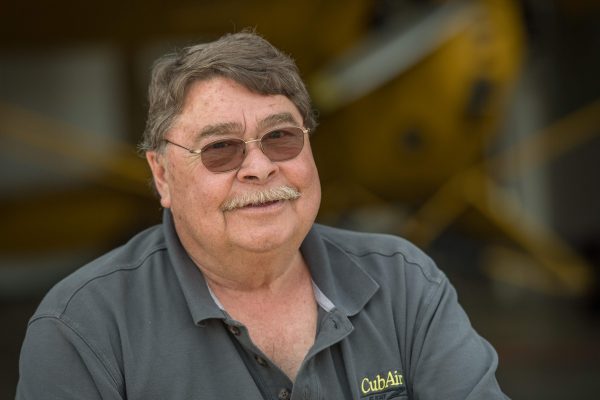 Taildraggers and flight instruction by Steve Krog of CubAir Flight at Hartford, WI airport. For instructor column in Sport Aviation. Erin Brueggen is student.